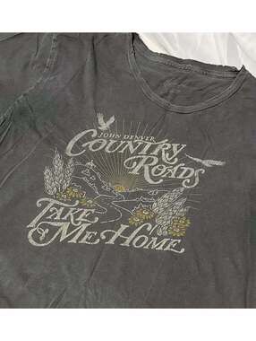 Midnight Rider x John Denver "Country Roads" Distressed Graphic Tee